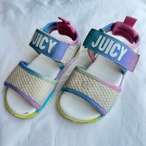 Juicy couture girls sandals size 6